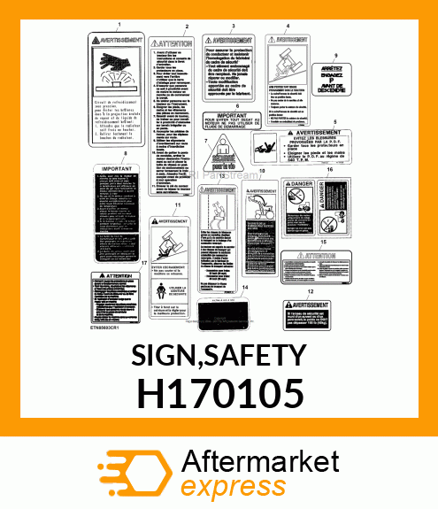 SIGN,SAFETY H170105