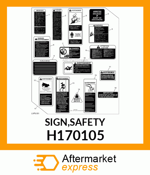 SIGN,SAFETY H170105