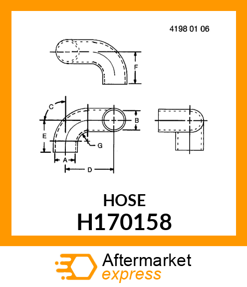 HOSE, OIL DRAIN H170158