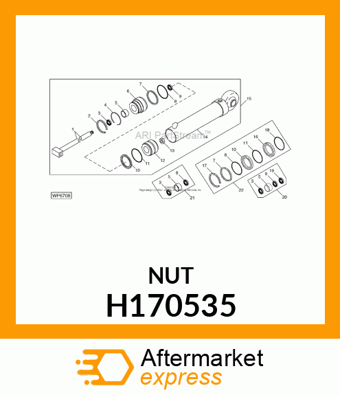 NUT, HEX, M20X1.5 H170535