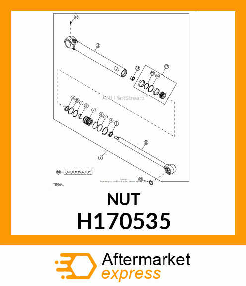 NUT, HEX, M20X1.5 H170535