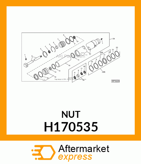 NUT, HEX, M20X1.5 H170535