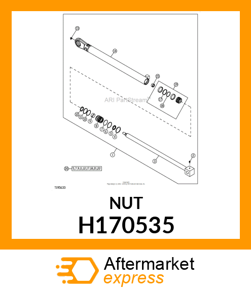 NUT, HEX, M20X1.5 H170535