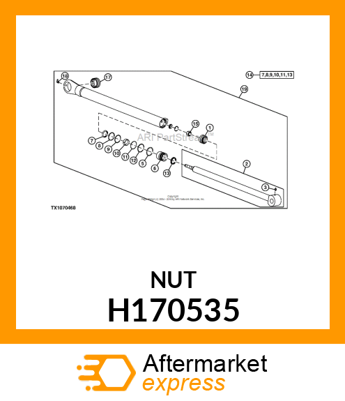 NUT, HEX, M20X1.5 H170535