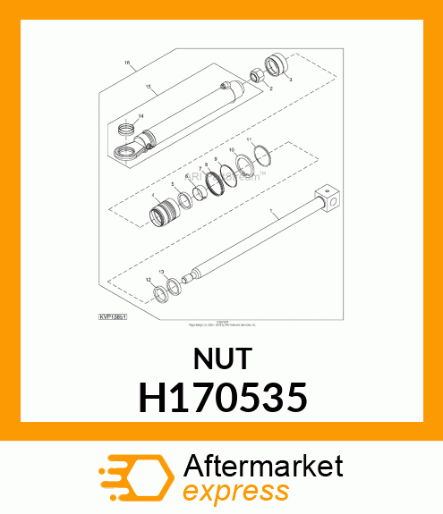 NUT, HEX, M20X1.5 H170535