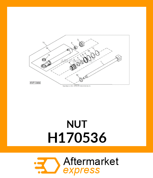 NUT, HEX, M22X1.5 H170536