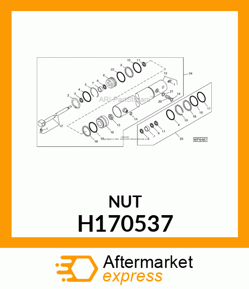 NUT, HEX, M24X2 H170537