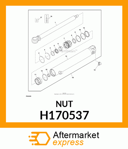 NUT, HEX, M24X2 H170537