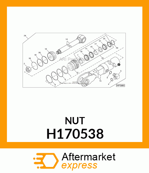 NUT, HEX, M27X2 H170538