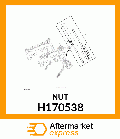 NUT, HEX, M27X2 H170538