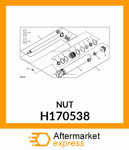 NUT, HEX, M27X2 H170538