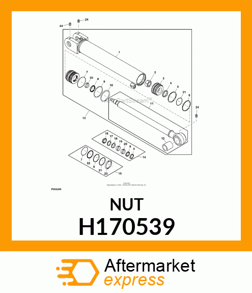 NUT, HEX, M30X2 H170539