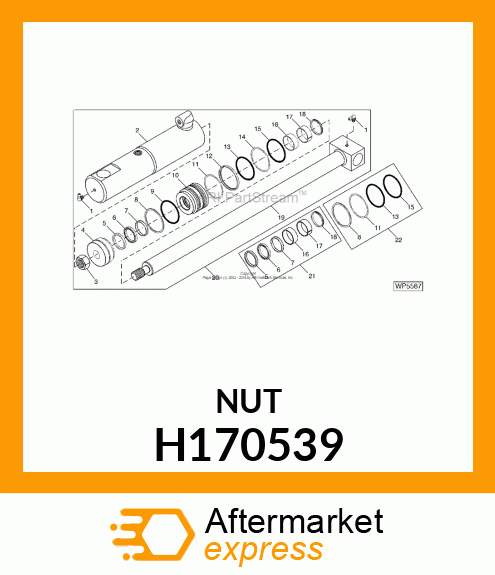 NUT, HEX, M30X2 H170539