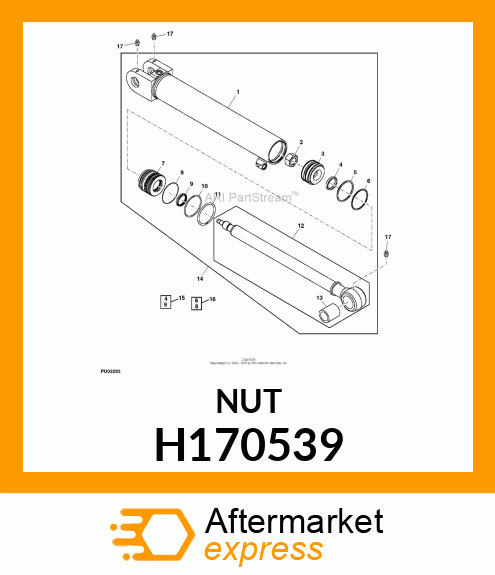 NUT, HEX, M30X2 H170539