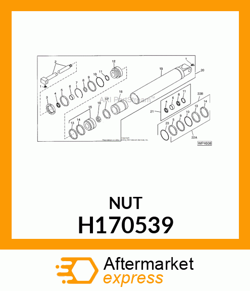 NUT, HEX, M30X2 H170539