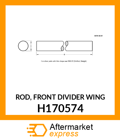 ROD, FRONT DIVIDER WING H170574