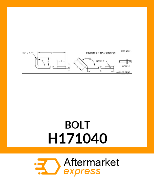 BOLT, BOLT H171040