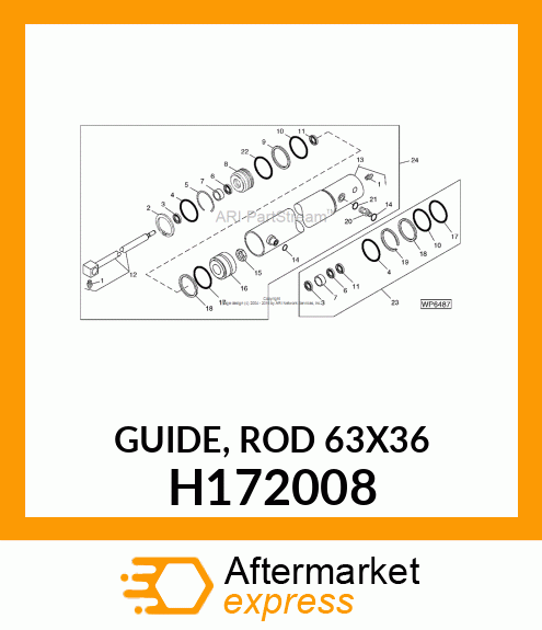 GUIDE, ROD 63X36 H172008