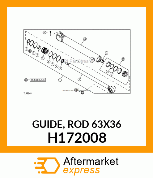 GUIDE, ROD 63X36 H172008