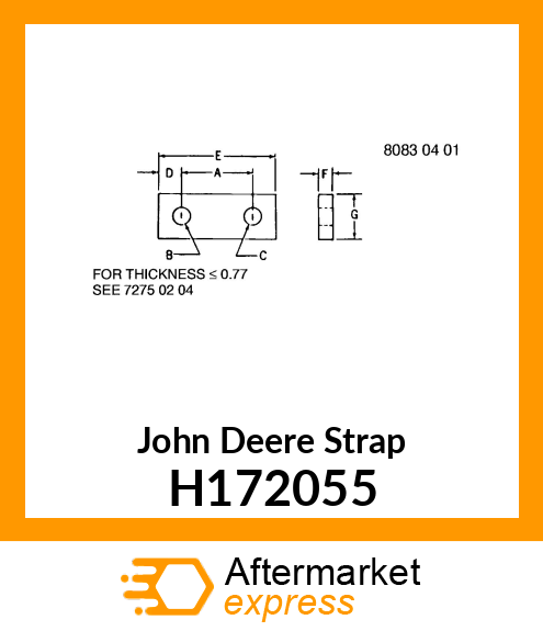 STRAP REINFORCEMENT H172055