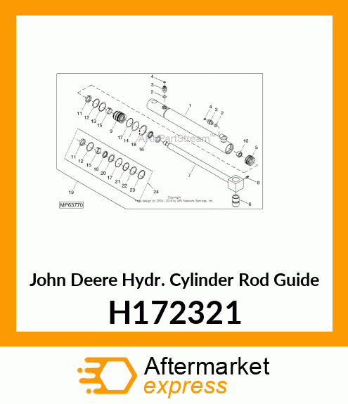 HYDR. CYLINDER ROD GUIDE, 56X32 H172321