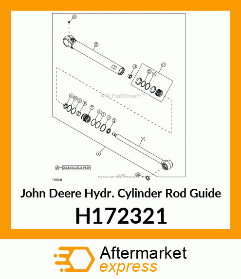 HYDR. CYLINDER ROD GUIDE, 56X32 H172321