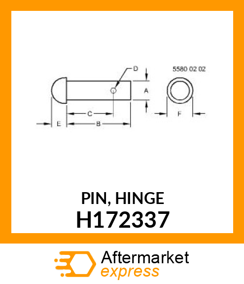 PIN, HINGE H172337