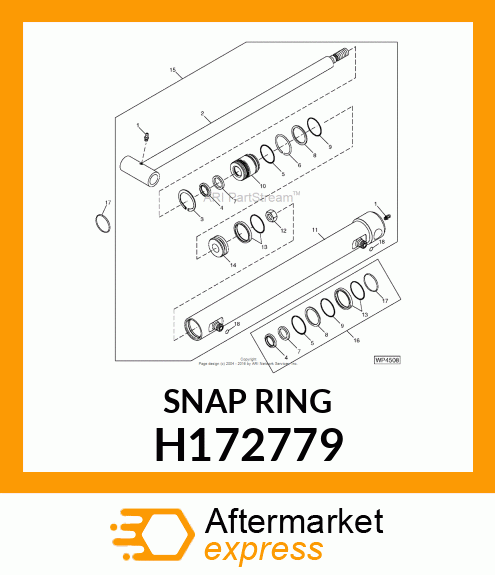 RING, SNAP EXTERNAL, 45 H172779