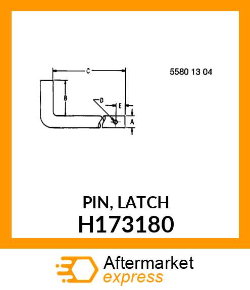 PIN, LATCH H173180