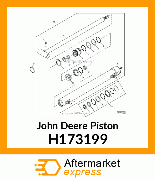 PISTON, 40 X M16 SHANK H173199