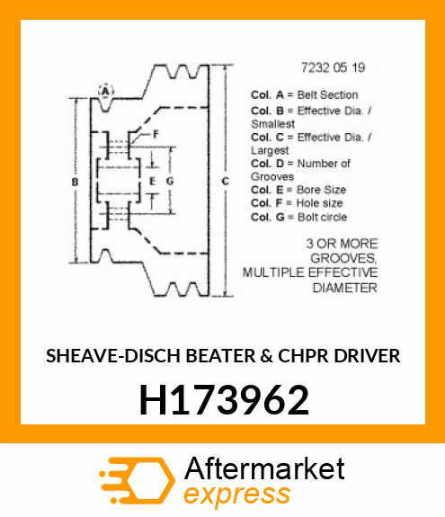 SHEAVE H173962