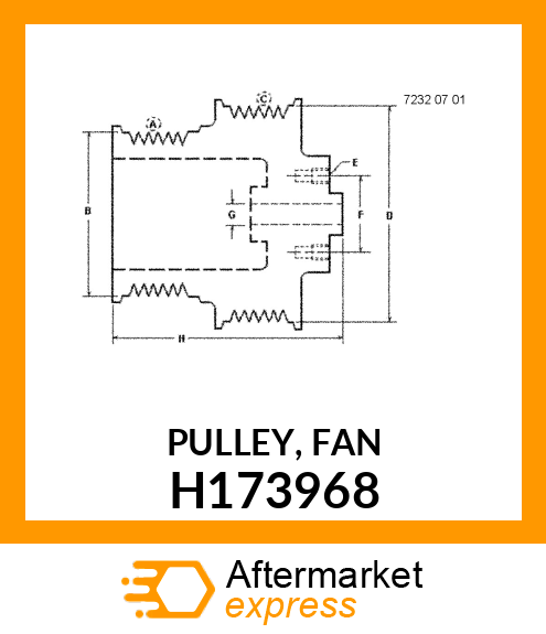 PULLEY, FAN H173968