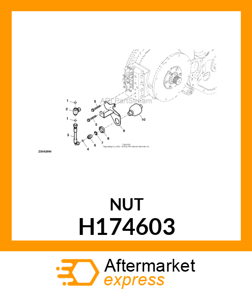 NUT, NUT, HEX SPECIAL H174603