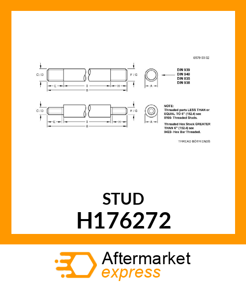 STUD H176272