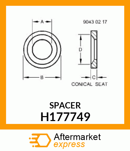 WASHER, WASHER, SPECIAL H177749