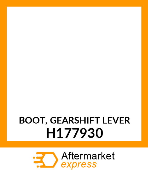 BOOT, GEARSHIFT LEVER H177930