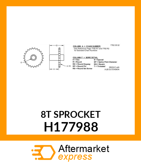 SPROCKET SEGMENTS H177988