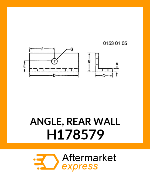 ANGLE, REAR WALL H178579