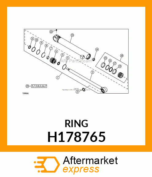 SNAP RING, INTERNAL 70 H178765