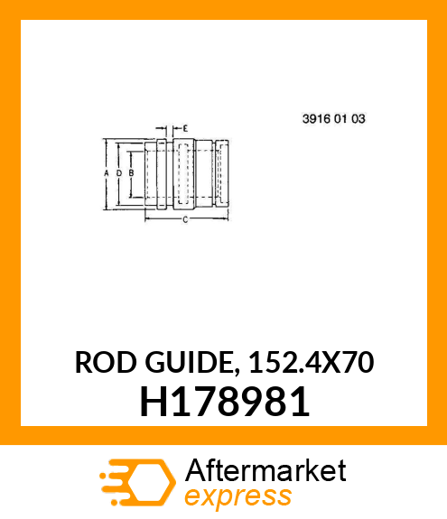 ROD GUIDE, 152.4X70 H178981