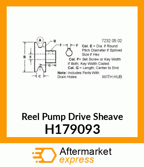 SHEAVE H179093