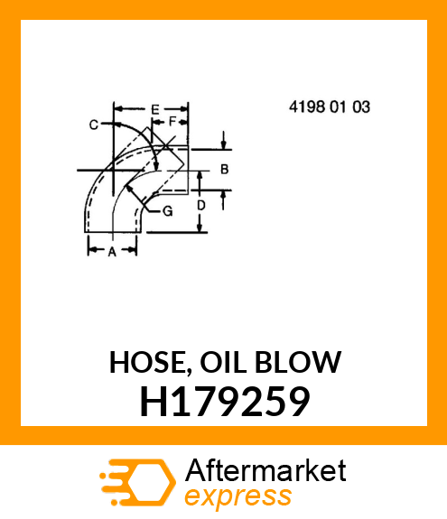 HOSE, OIL BLOW H179259