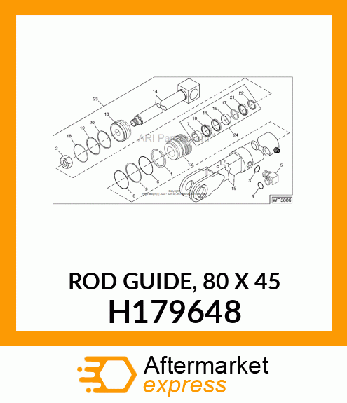 ROD GUIDE, 80 X 45 H179648