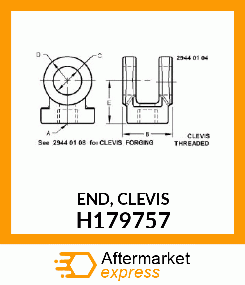 END, CLEVIS H179757