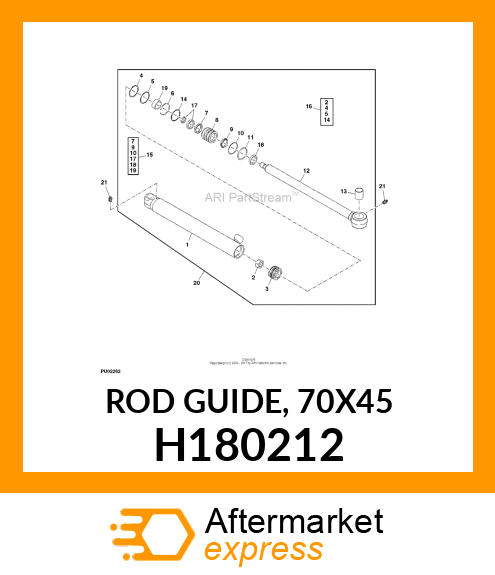 Hydr. Cylinder Rod Guide H180212