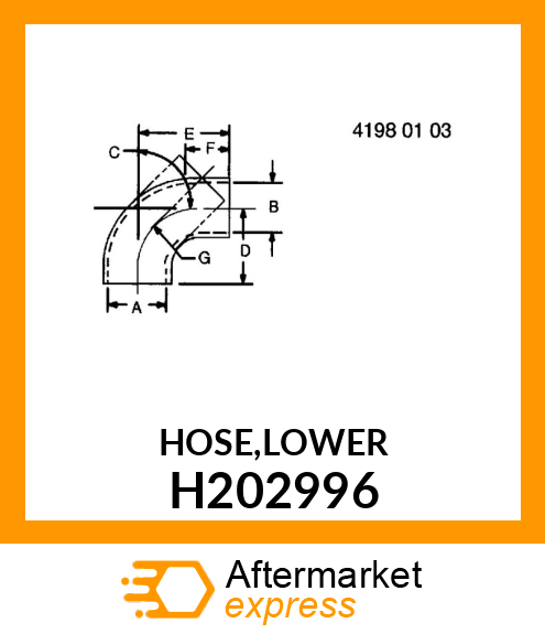 HOSE,LOWER H202996