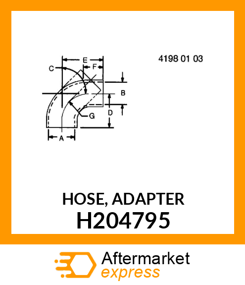 HOSE, ADAPTER H204795