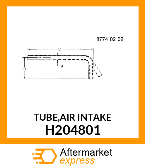 TUBE,AIR INTAKE H204801