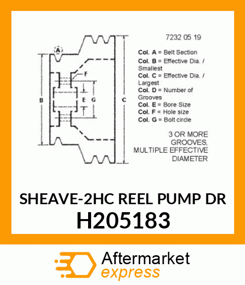 SHEAVE H205183