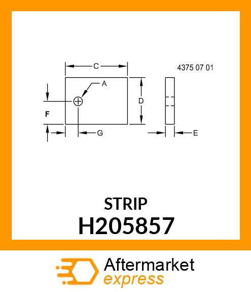 ISOLATOR, FRONT CHAFFER CROSS WIDE H205857